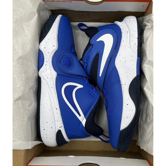 Nike Team Hustle Youth Boys Slip-on Athletic Sneakers Size 6Y Royal Blue-White - Picture 11 of 14